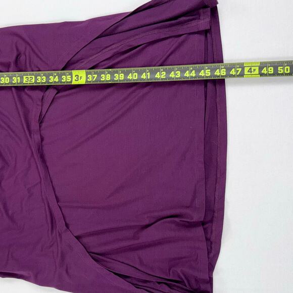 Naked Princess Women's Modal Ruched High Low Tank Dress Small Purple - Picture 13 of 14